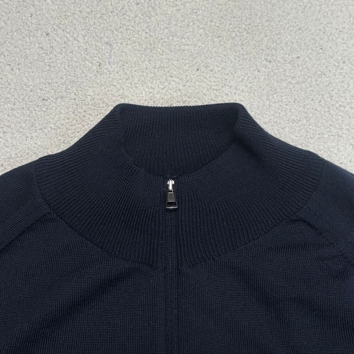 ZANONE 하프 집업 니트 네이비 52 상품이미지3