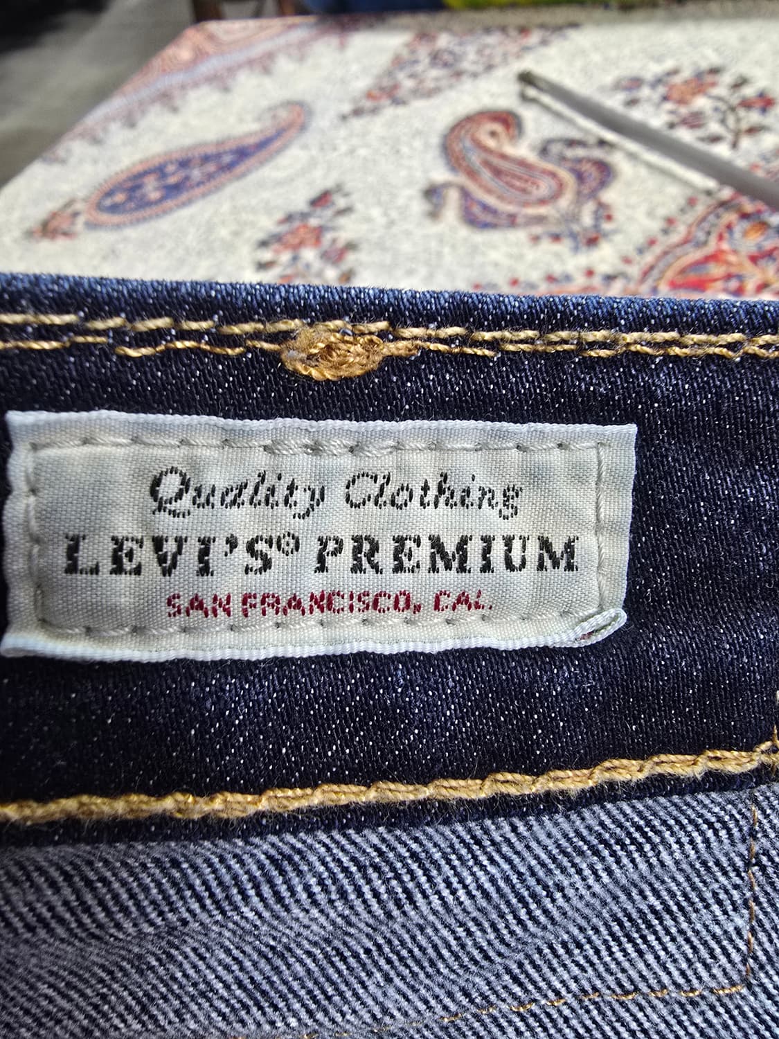 리바이스 502청바지 데님 진청 (1889) 상품이미지6