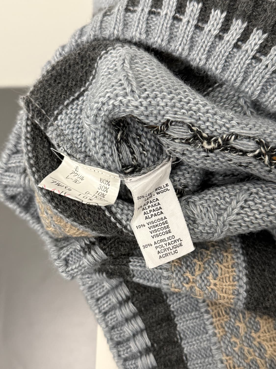 노르딕 목폴라 니트 상품이미지3