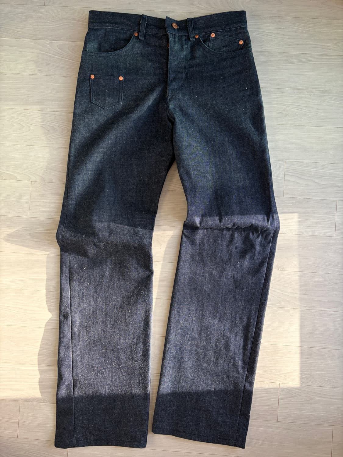 aurora raw denim pants 핸드메이드 리지드 상품이미지3