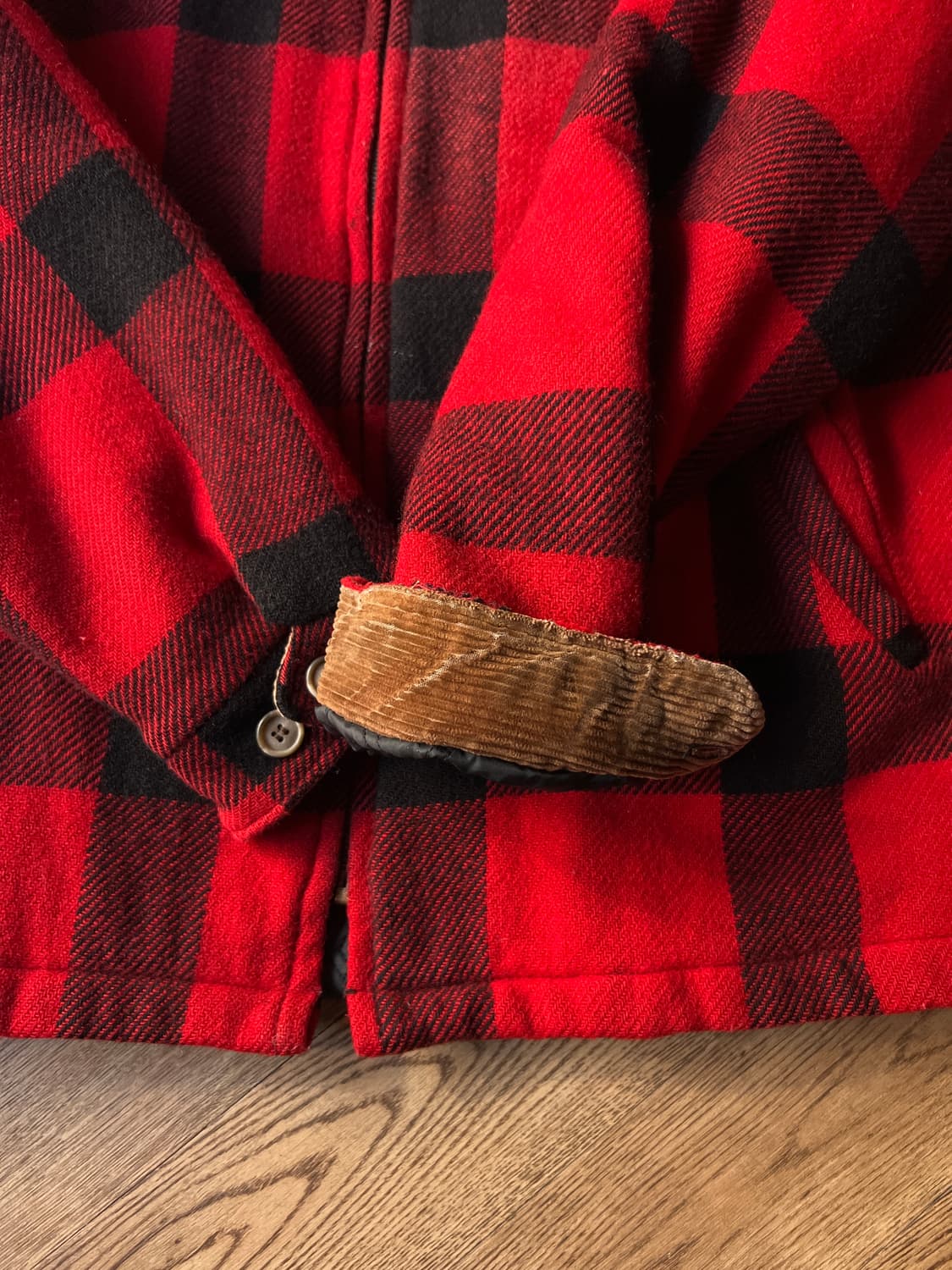 [L]80's 울리치 Made in USA 버팔로체크 신슐레이트 울 자켓 상품이미지6