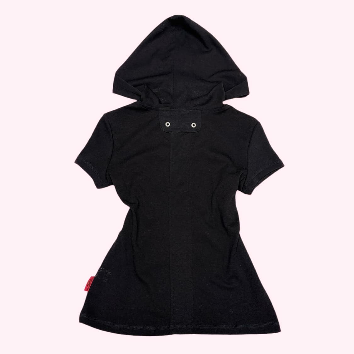 오즈온 Ozz on 핀터깔 공겜여주깔 용  징 디테일 후드 반팔 상품이미지2