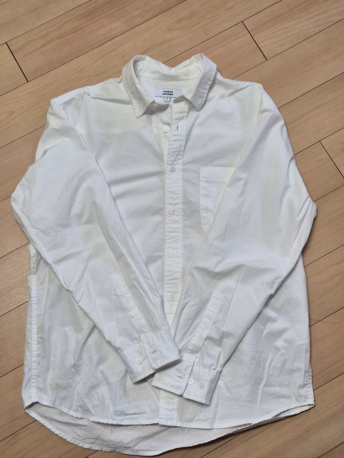 무신사스탠다드 포플린 화이트셔츠 상품이미지1