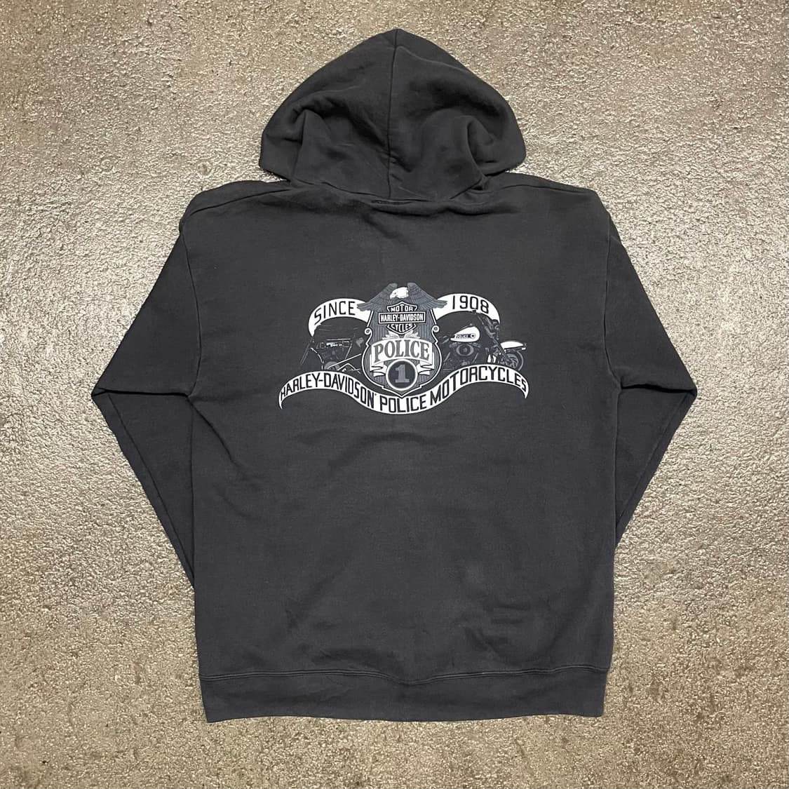 할리데이비슨 프린팅 후드 집업 (105) 상품이미지3