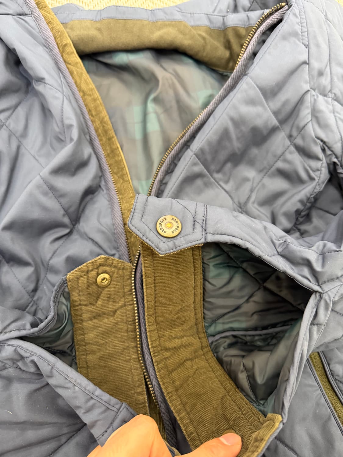 정품) 빈폴 남성 퀼팅 자켓 95 상품이미지6