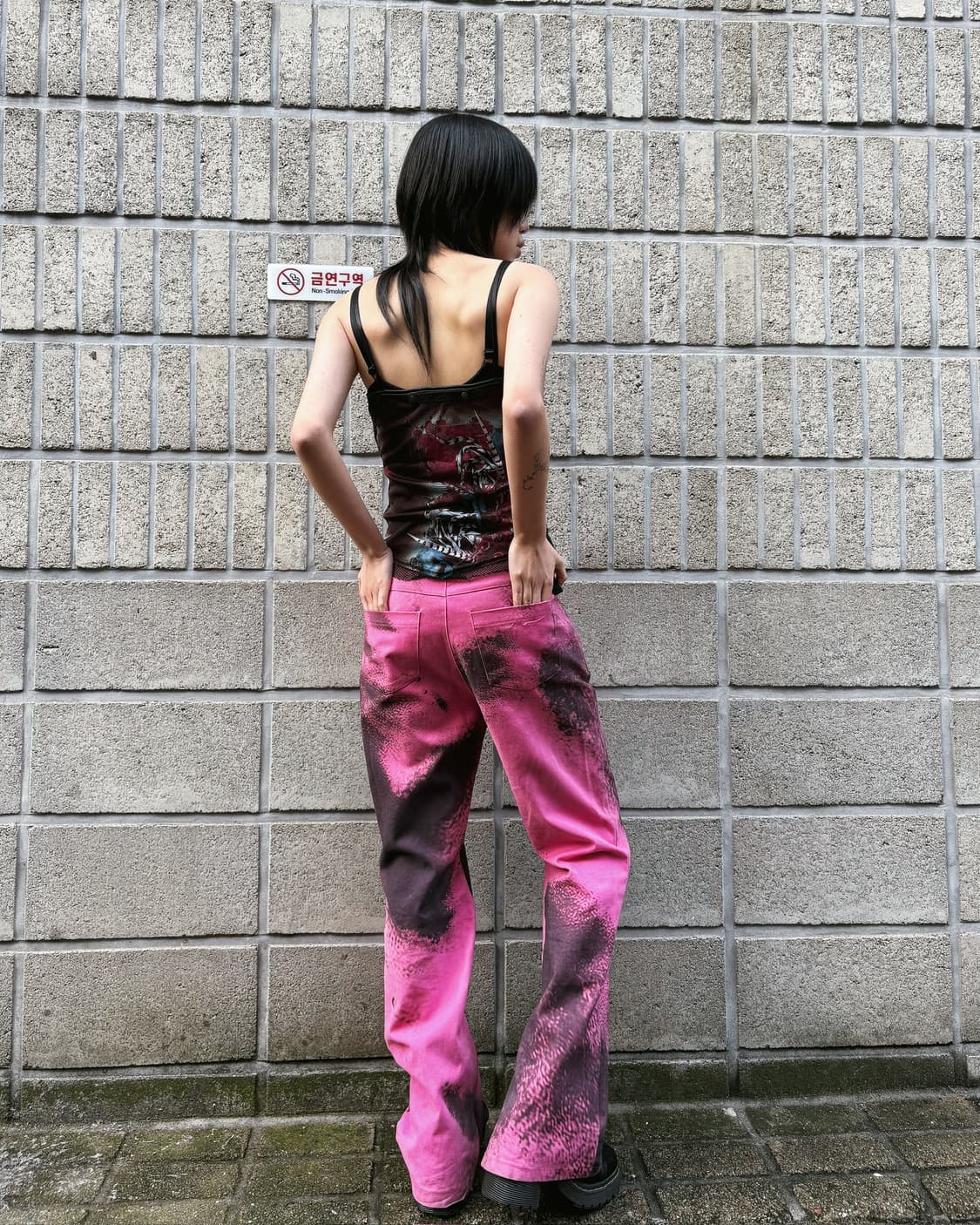 나체 스프레드 트윌 집업 부츠컷 팬츠 상품이미지9