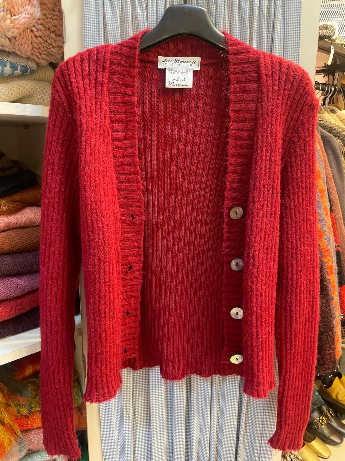 키드모헤어  프랑스 가디건 상품이미지1