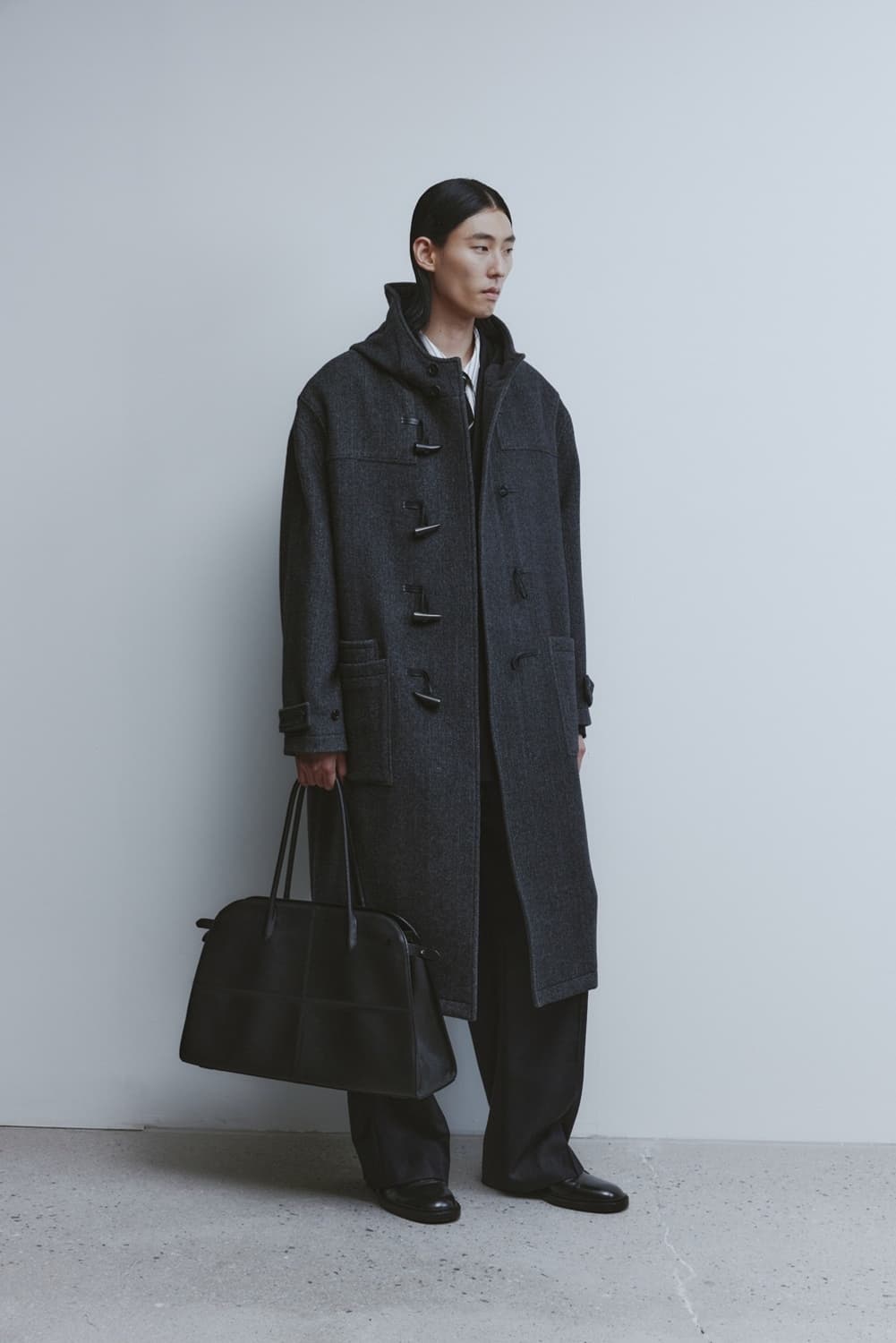 [M] 유스 더플코트 차콜그레이 상품이미지1