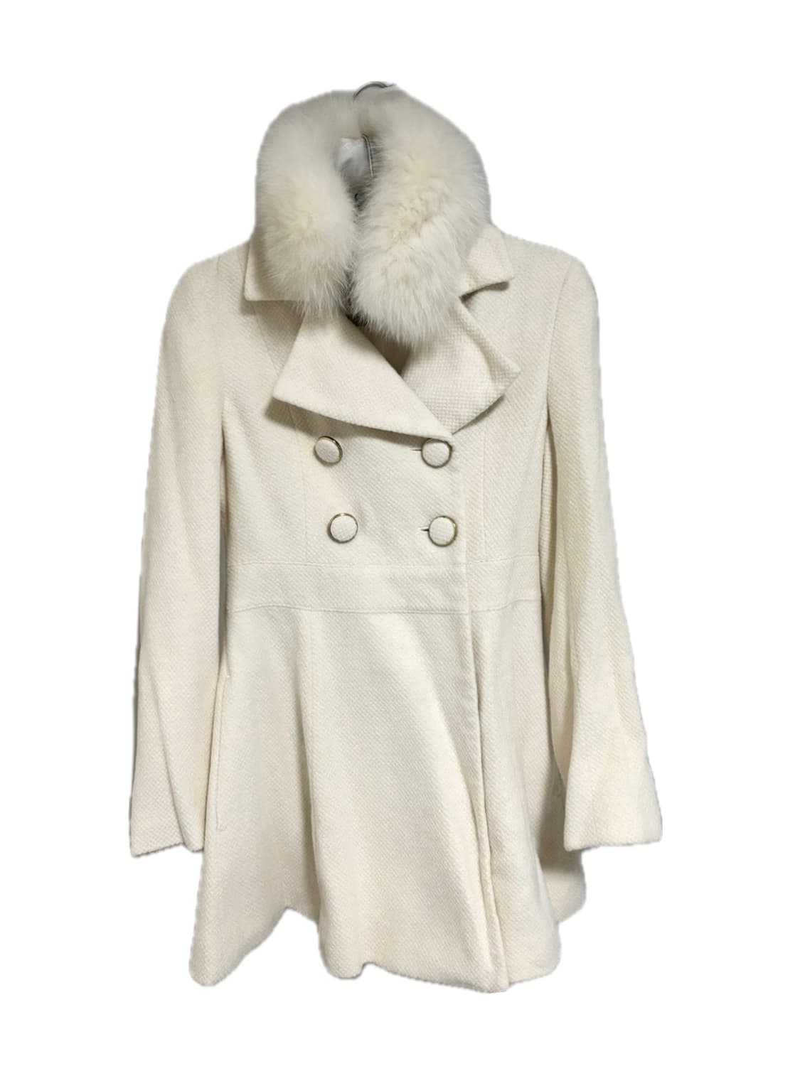 세실맥비 금장 아이보리 퍼 코트 /달천히메갸루스나계걸리양산형양지뢰 상품이미지1