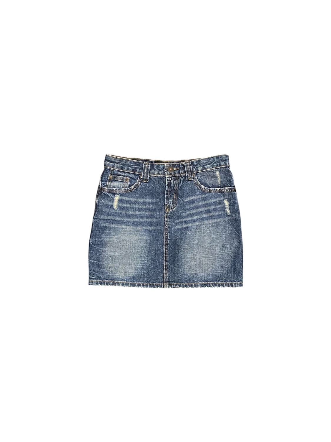 Boo’s jeans 데미지 디테일 데님 미니스커트 상품이미지1