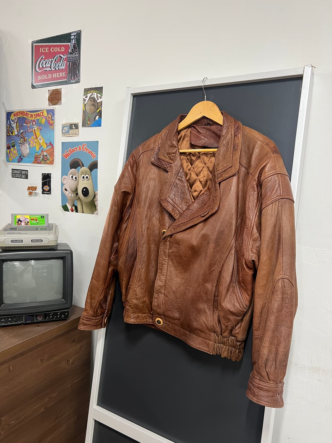 90s Vintage 빈티지 양가죽 레더 자켓 상품이미지1