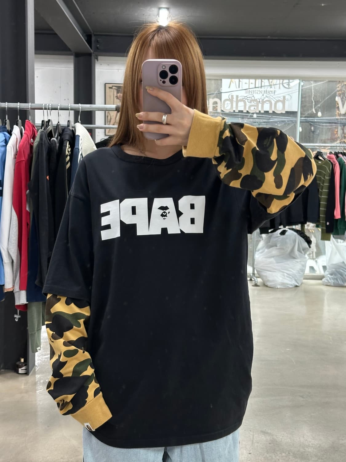 베이프 1st 카모 레이어드 롱슬리브 상품이미지1