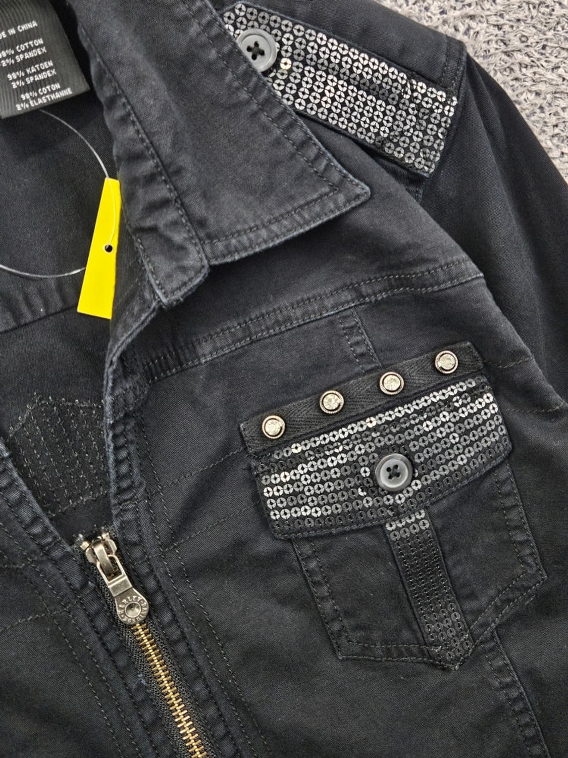 할리데이비슨 스팽글 포인트 집업 셔츠 자켓 ( M추정 ) / 11668 상품이미지6