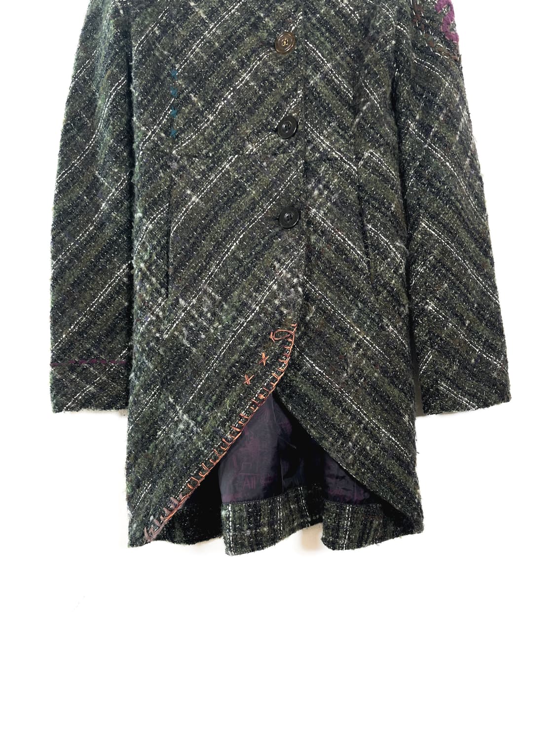 데시구알 울 스티치 코트 상품이미지3