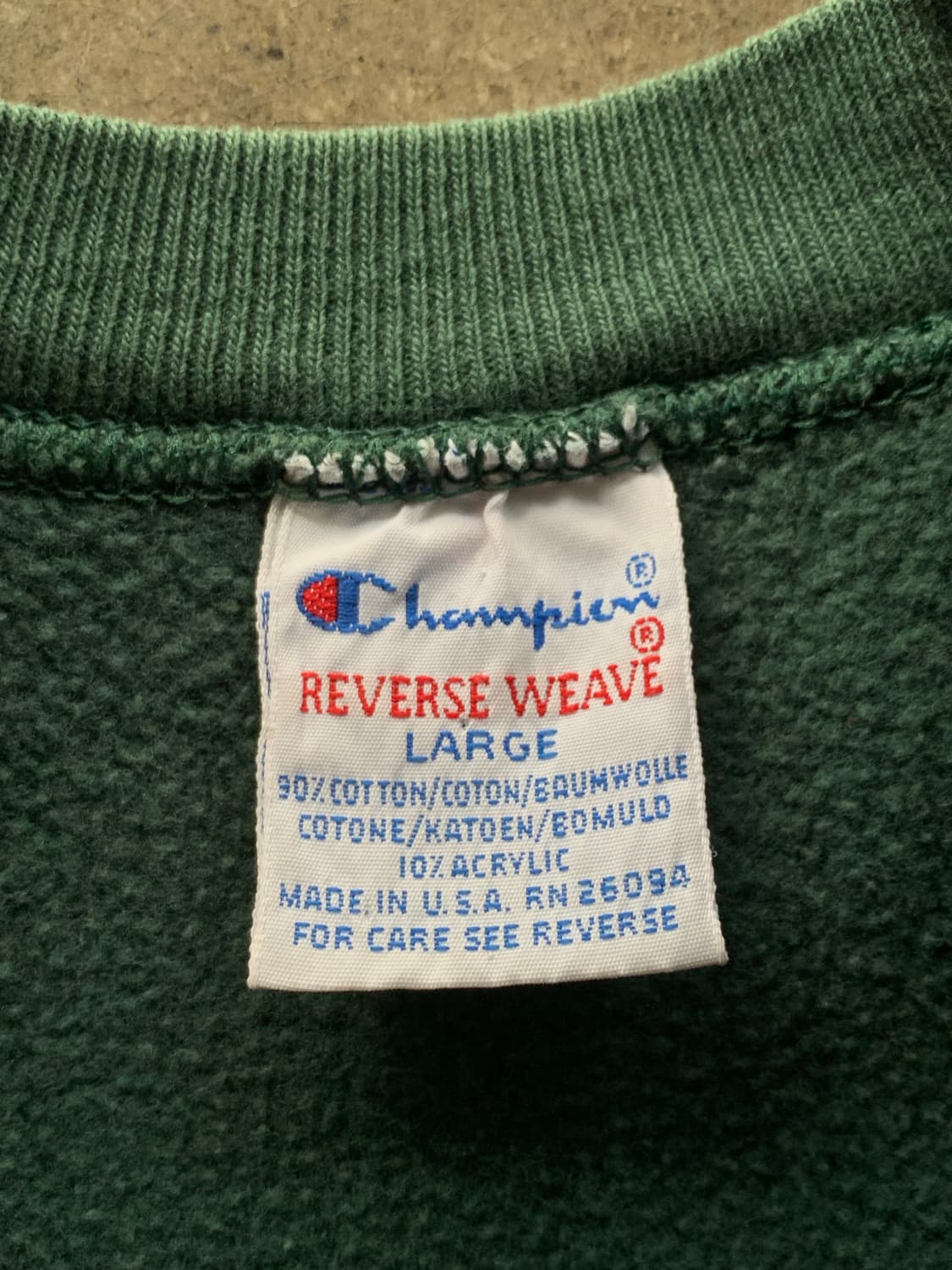 90s 챔피온 리버스위브 스웻셔츠 VIRGINIA 상품이미지4