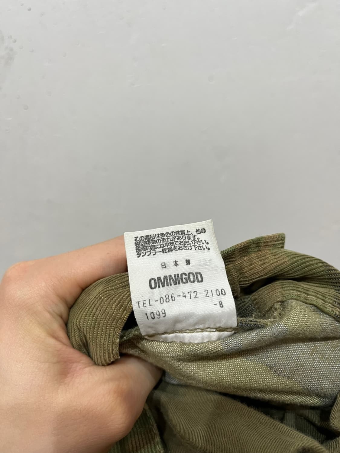 Omnigod 옴니갓 밀리터리 코듀로이 팬츠 Made in JAPAN 상품이미지5