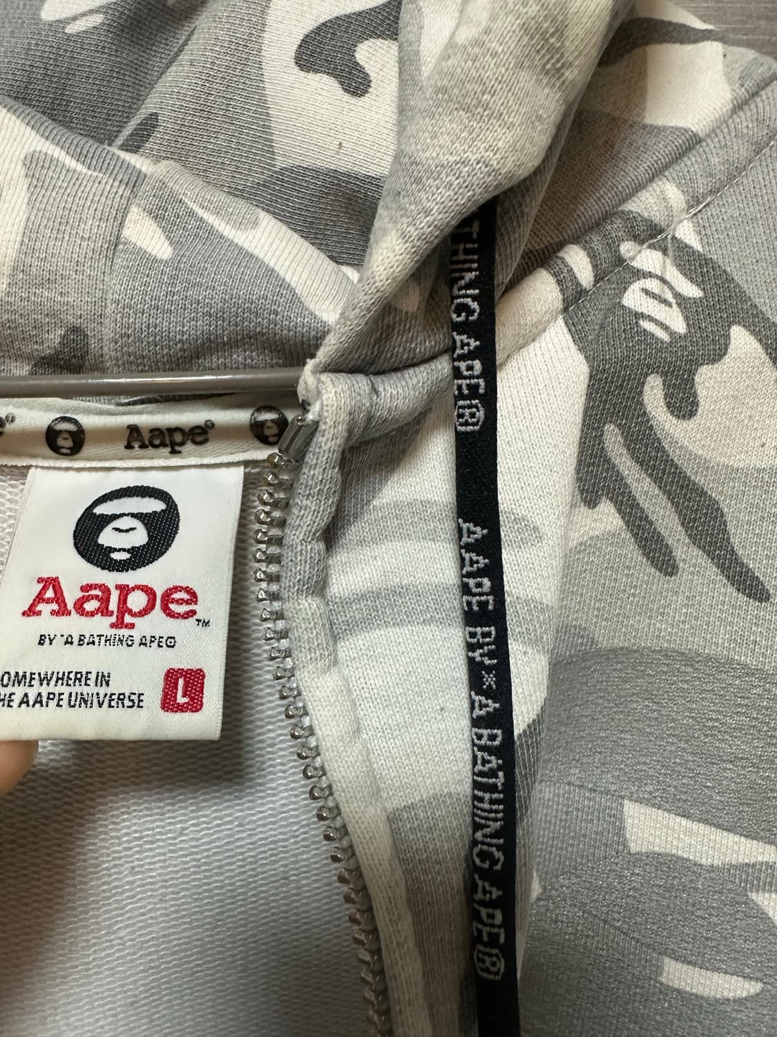 에이프 후드집업 L사이즈 상품이미지4