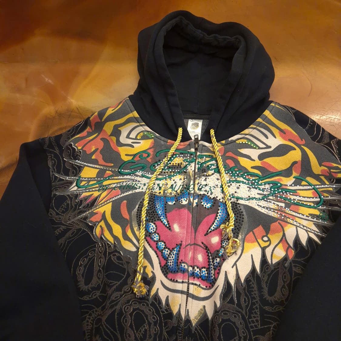 에드 하디 멜로즈 호랑이 프린트 후드 집업 상품이미지2