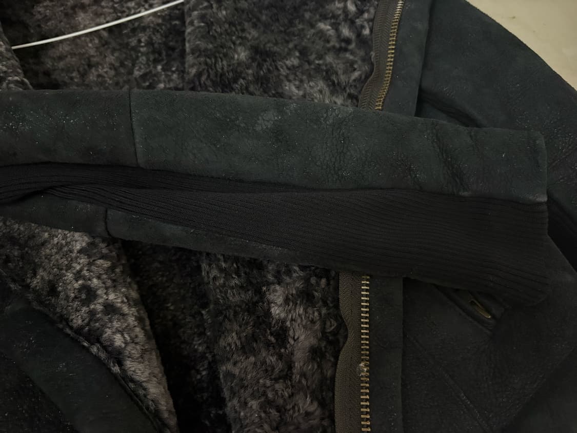 Vintage leather fur jacket 상품이미지4