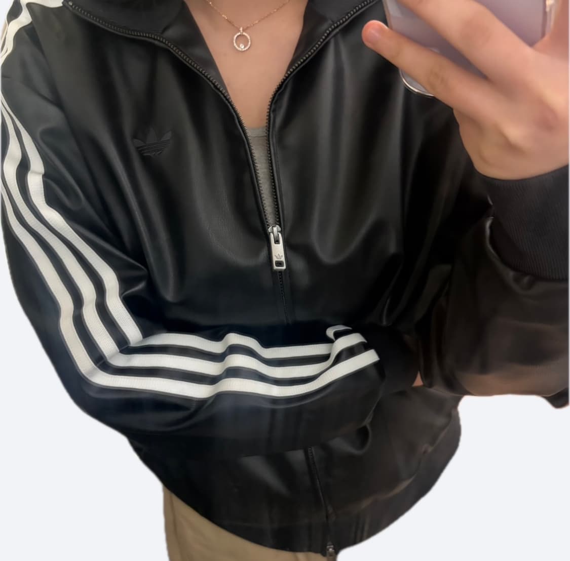 🖤아디다스 레더 블랙 트랙탑 져지 자켓🖤 상품이미지1