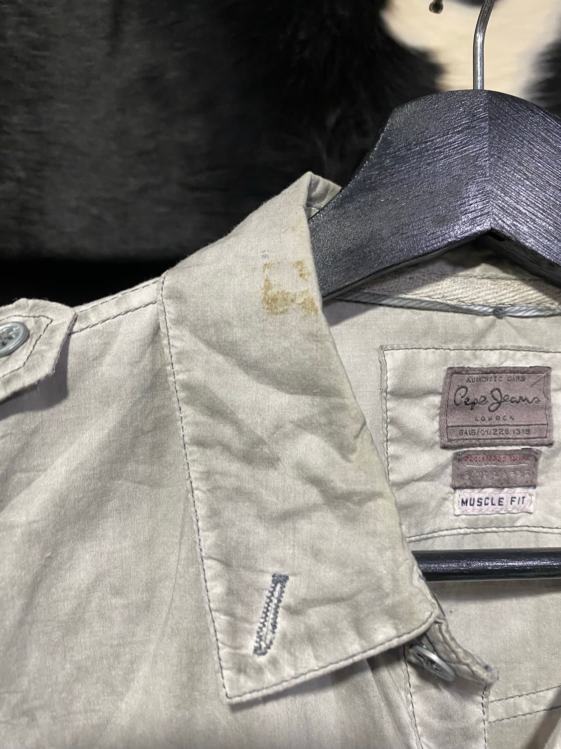 Pepe jeans 머슬핏 웨스턴 워싱 셔츠 상품이미지6