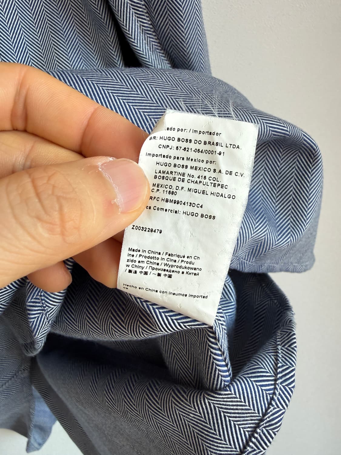 휴고보스(HUGO BOSS) 헤링본 셔츠 상품이미지7