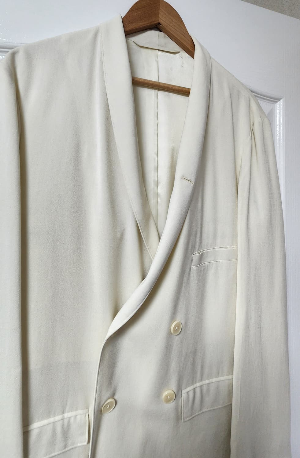 르메르 실크 더블 브레스티드 자켓 S 판매합니다. 상품이미지3