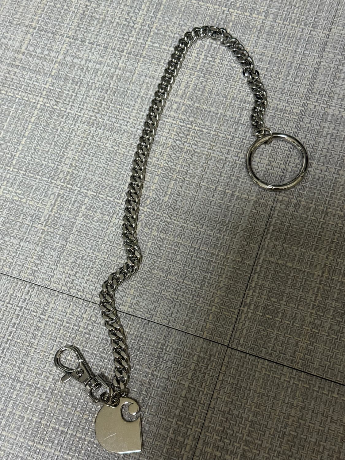 칼하트 CUBAN LINK KEYCHAIN SILVER OS 상품이미지1