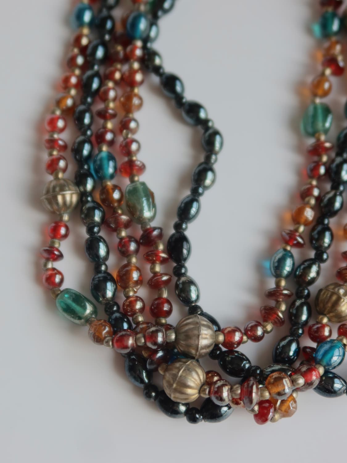 multi-strand metallic bead necklace 상품이미지5