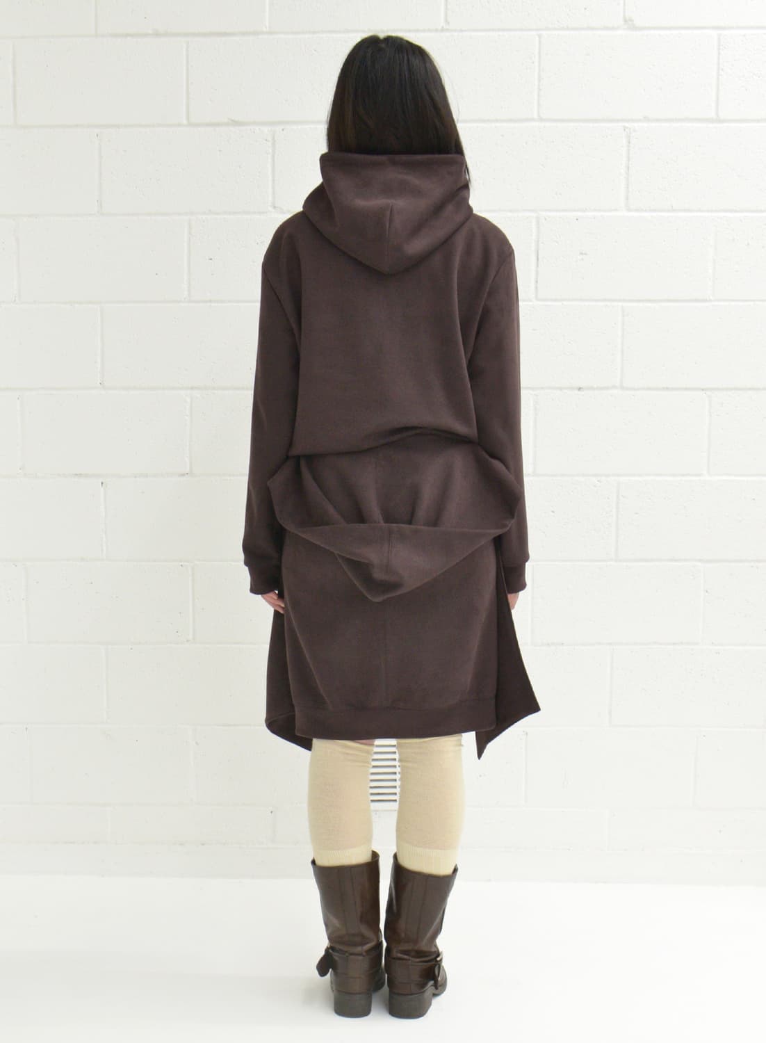 Tiles 타일즈 hoodie skirt (brown) 상품이미지3