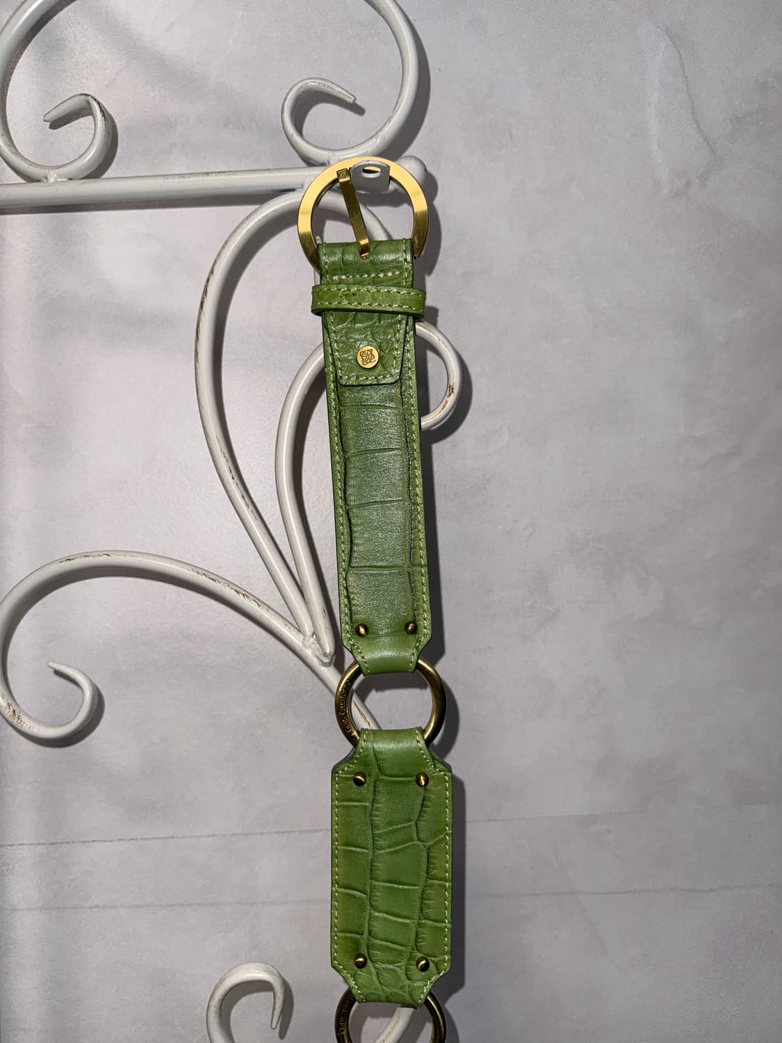 Louis Quatorze green python ring belt 상품이미지7