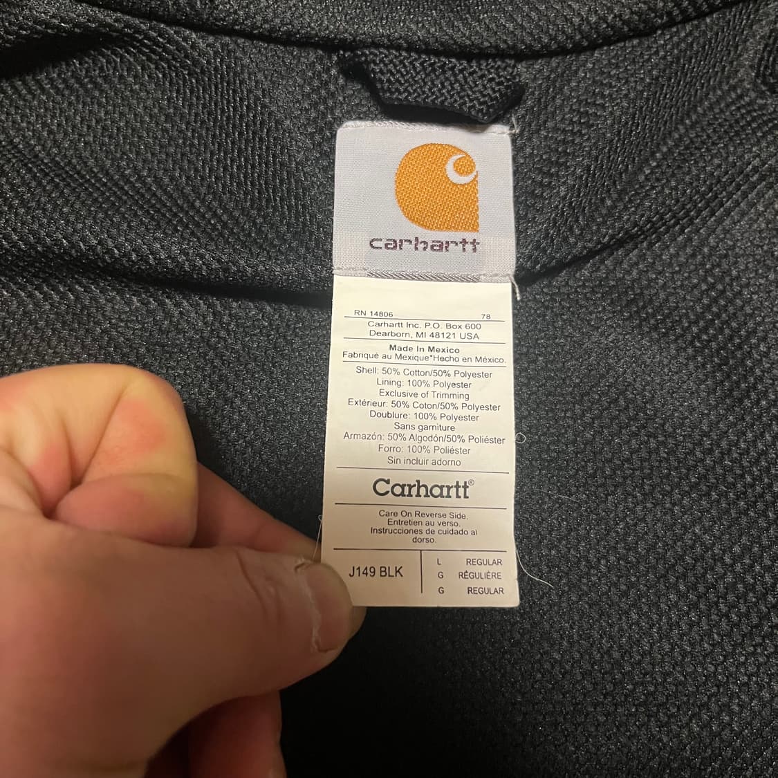 [L] 칸예 00s 빈티지 칼하트 J149 후드집업 BLK 상품이미지4