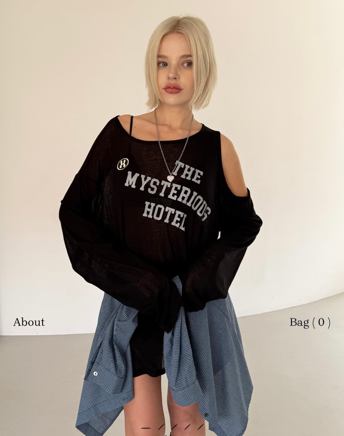 더미스테리어스호텔 숄더 홀 슬리브 상품이미지2