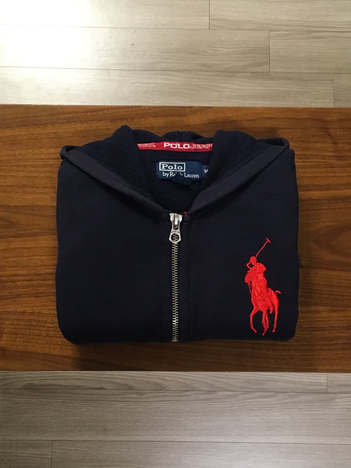 폴로 빅포니 후드집업 진네이비 상품이미지1