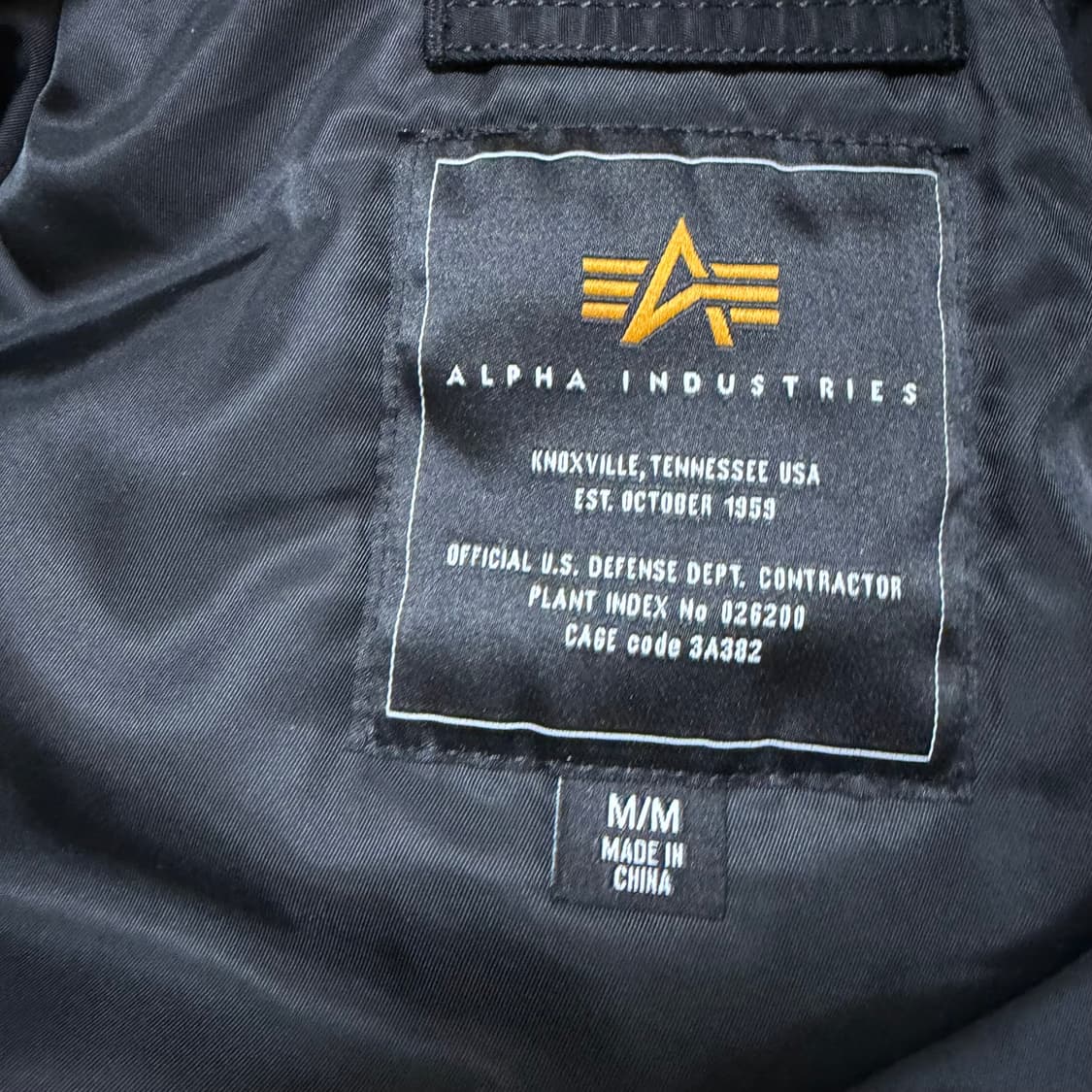 알파인더스트리 N-2B 항공자켓 블랙 /  상품이미지7