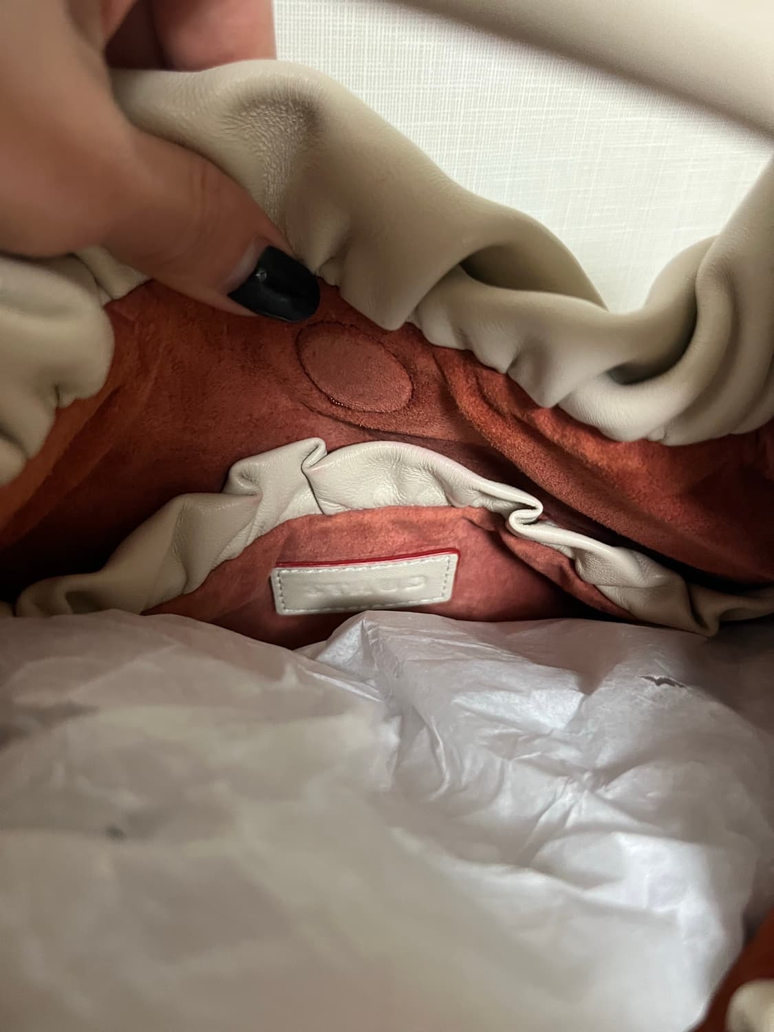 스타우드 레더 숄더백 크림 상품이미지3