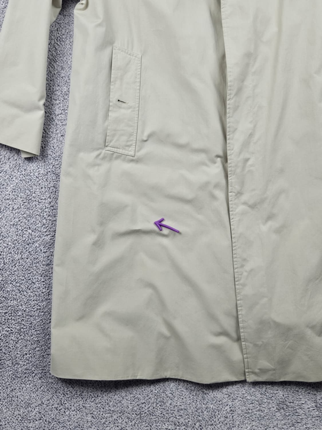 버버리 코튼 래글런 발마칸 코트 ( 상세설명참조 ) / 10315 상품이미지9