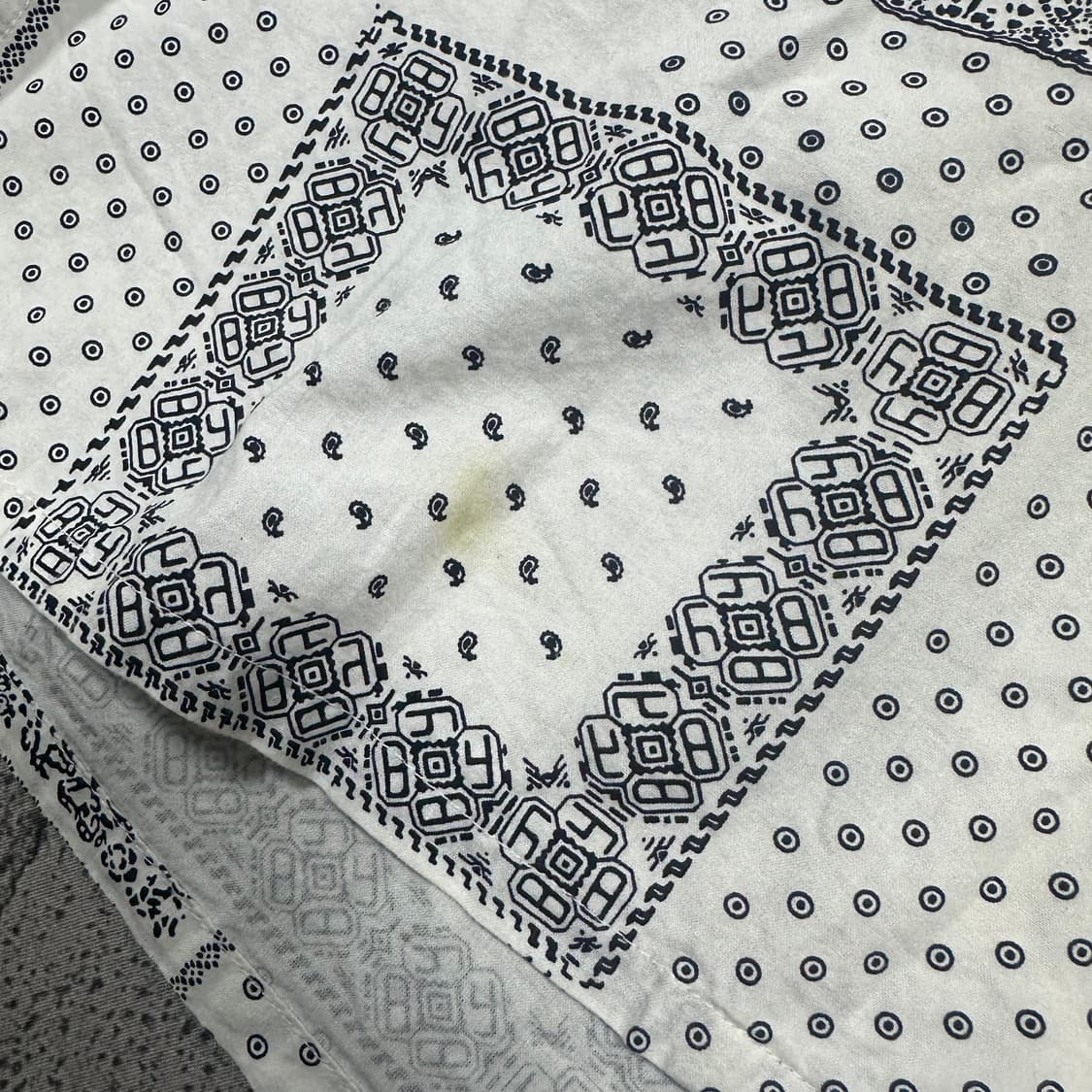 ✨ (바배) 빈티지 반다나 페이즐리 반팔 셔츠  상품이미지4