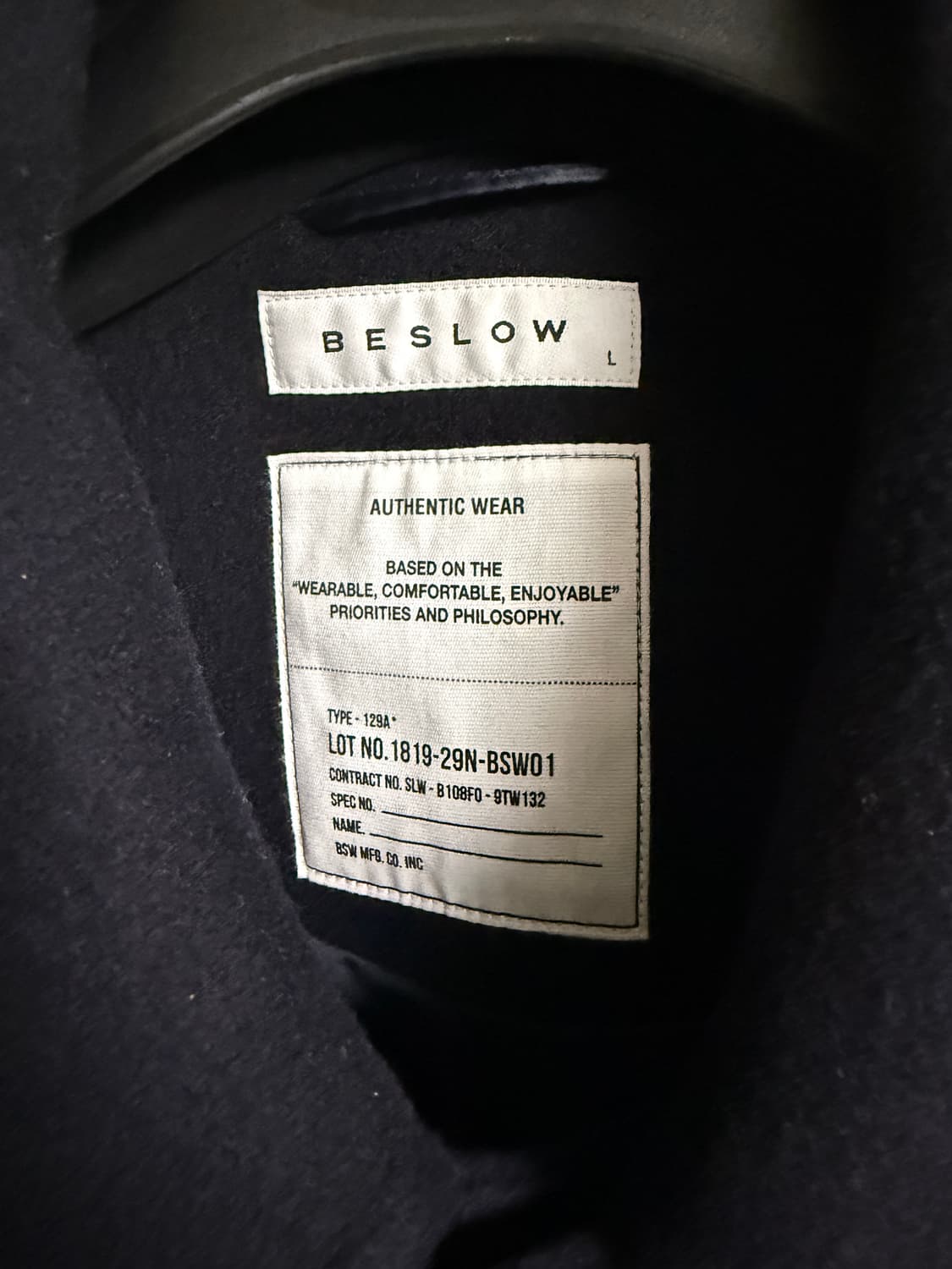 비슬로우 발마칸 코트 L 상품이미지4