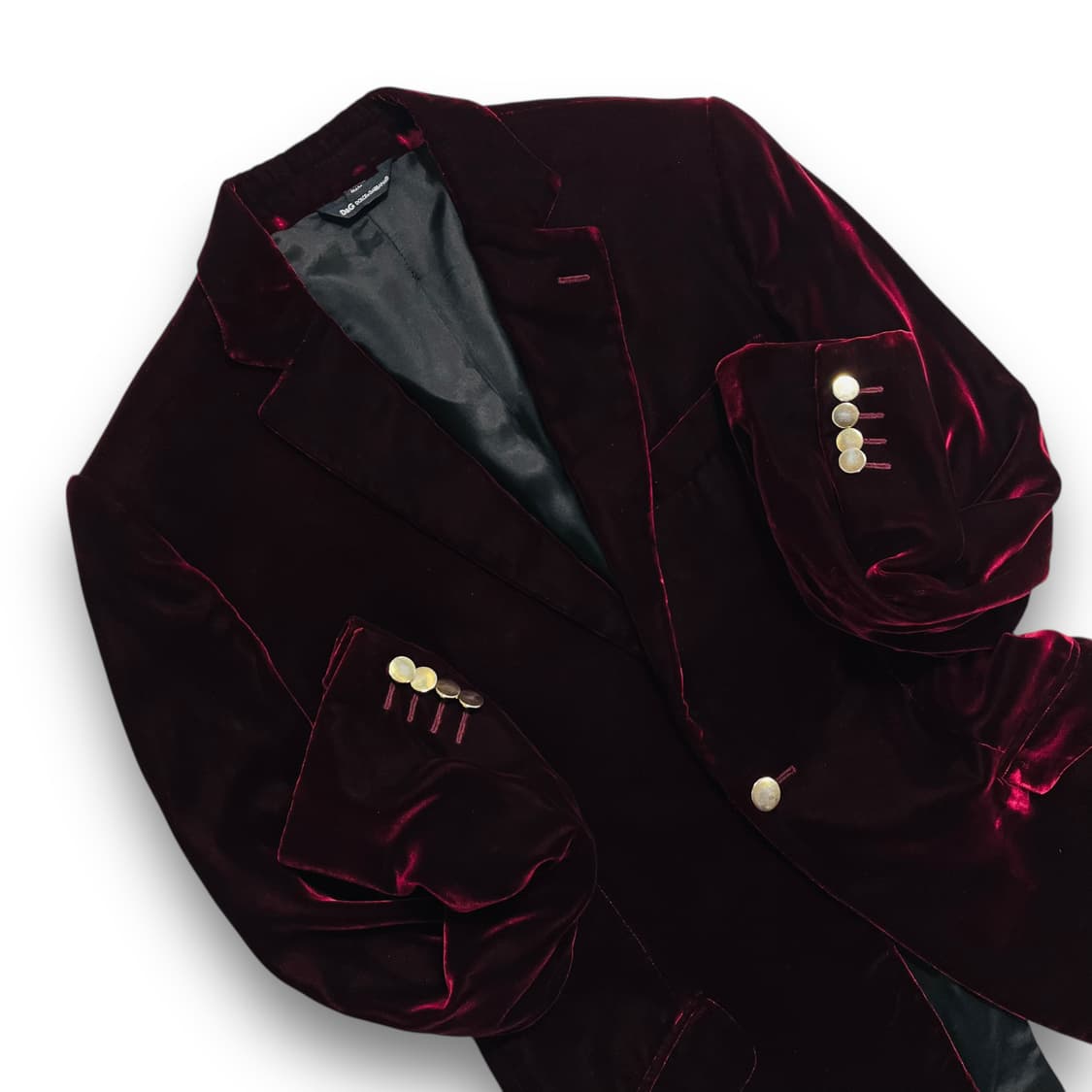 돌체 앤 가바나 00s 섹슈얼 다크 와인 벨벳 블레이저 상품이미지4