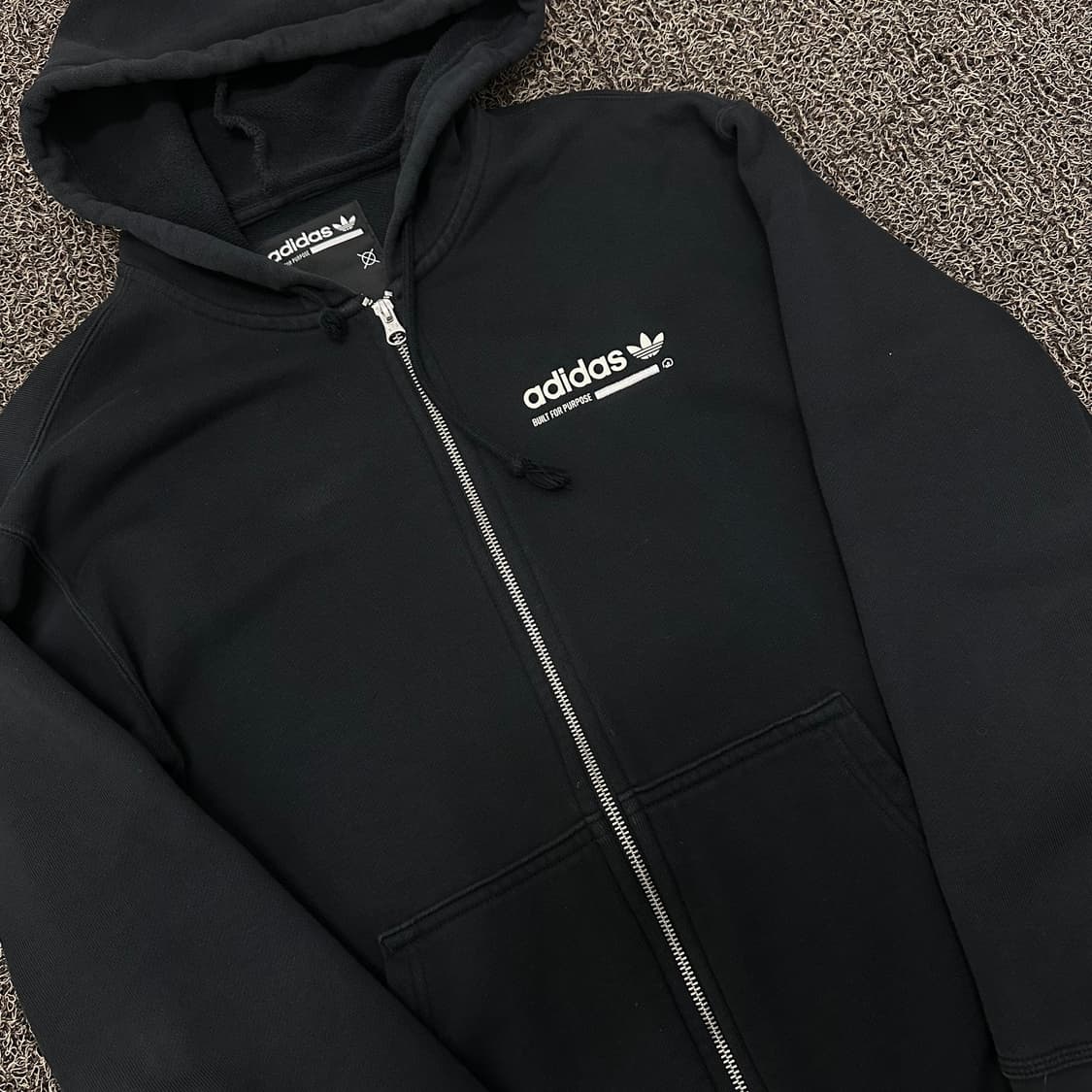 아디다스 카발 후드집업 블랙 L 상품이미지3