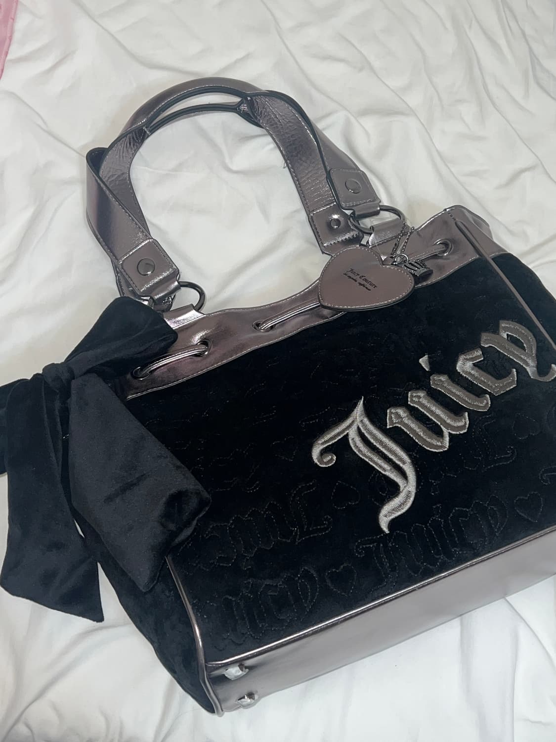 쥬시꾸뛰르 패턴 데이드리머 블랙 새제품 상품이미지1