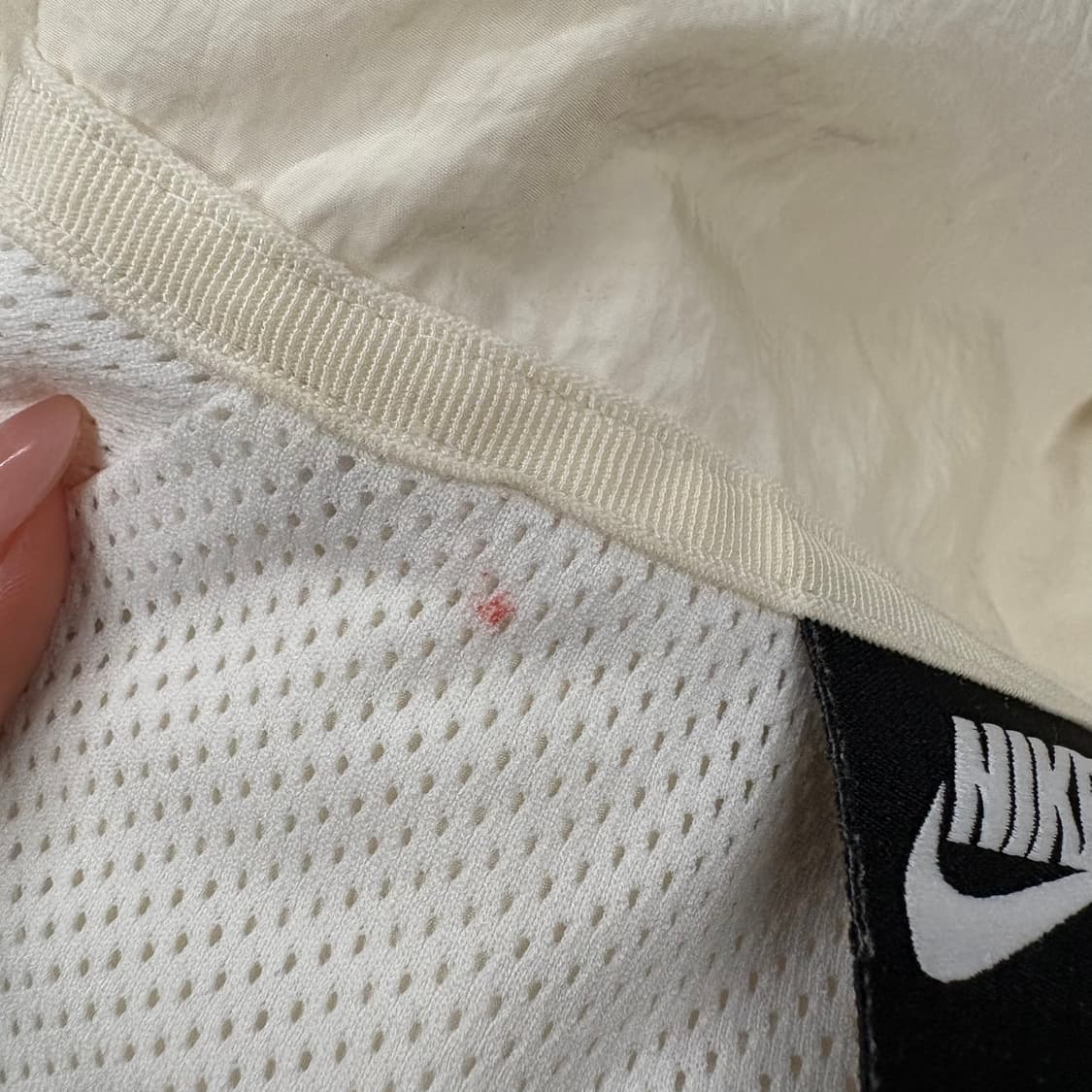 [정품/L,100] 나이키 빅스우시 우븐 바람막이 화이트 b17 상품이미지5