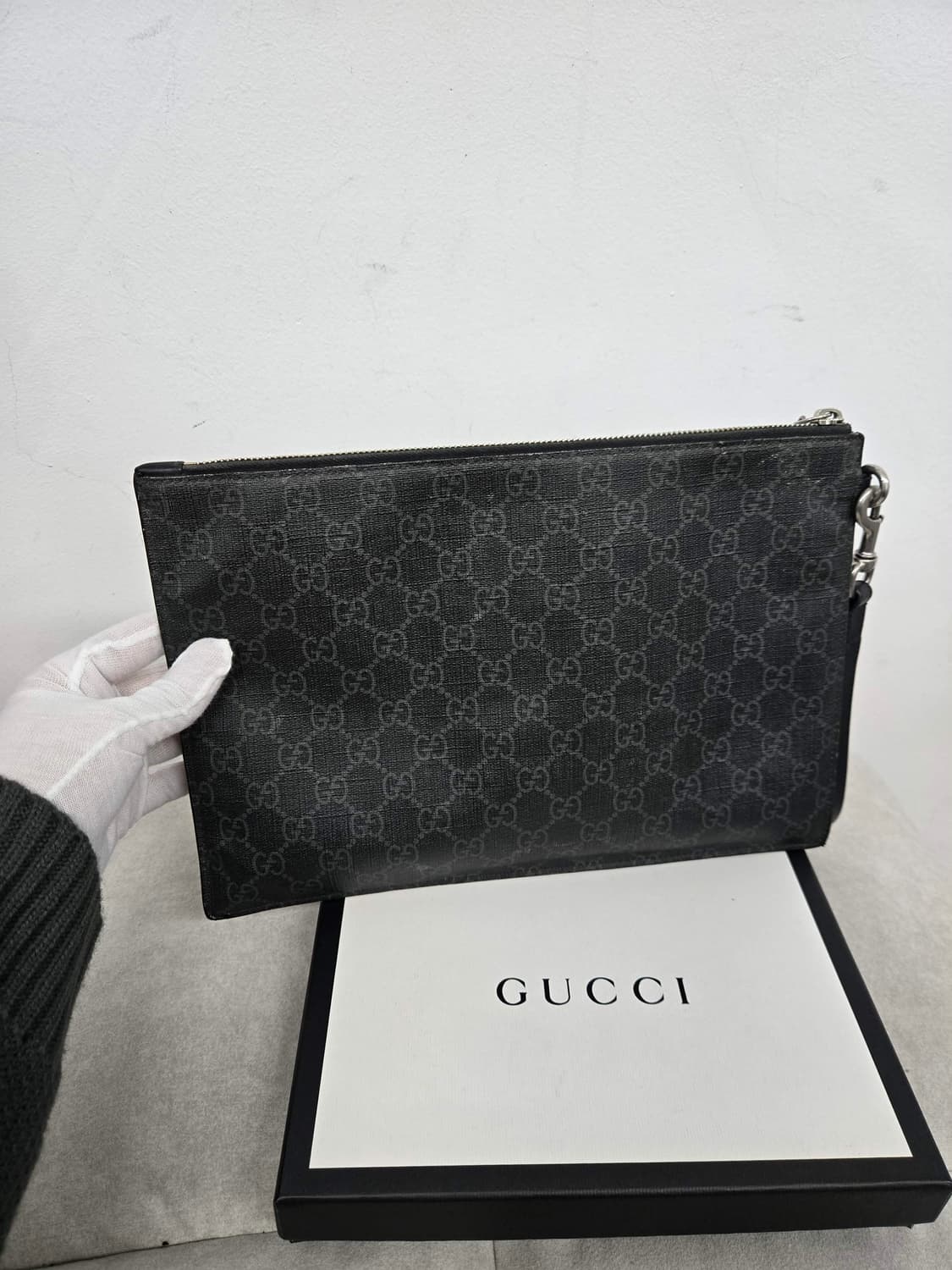 [보증서 정품] 구찌 킹스네이크 클러치백 상품이미지3