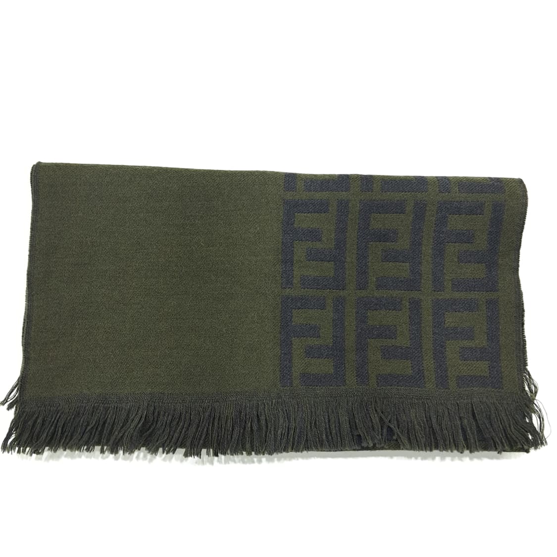 MX240 펜디 FF 모노그램 올리브 울 목도리 머플러 상품이미지10