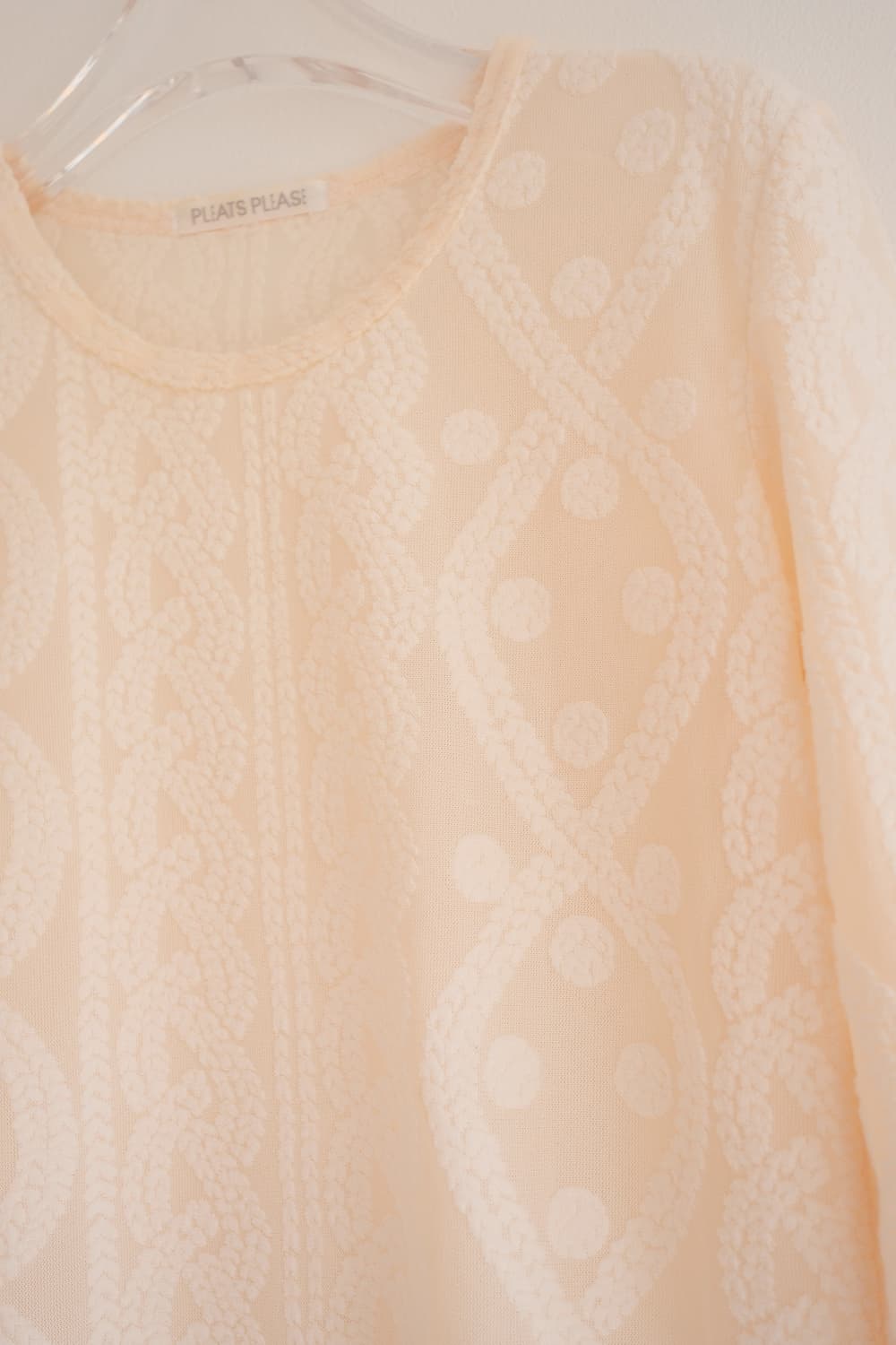 Aran jacquard sheer top 상품이미지8