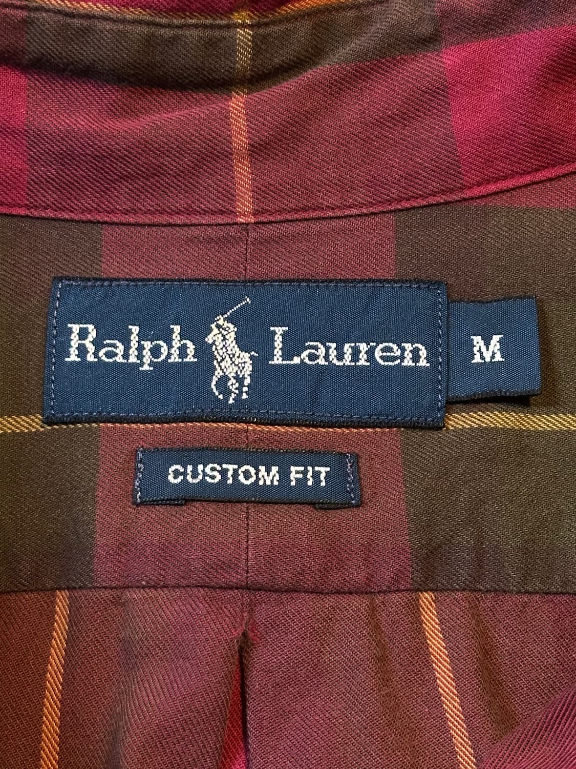 폴로 랄프로렌 커스텀핏 카키포니 코튼 체크셔츠 상품이미지6