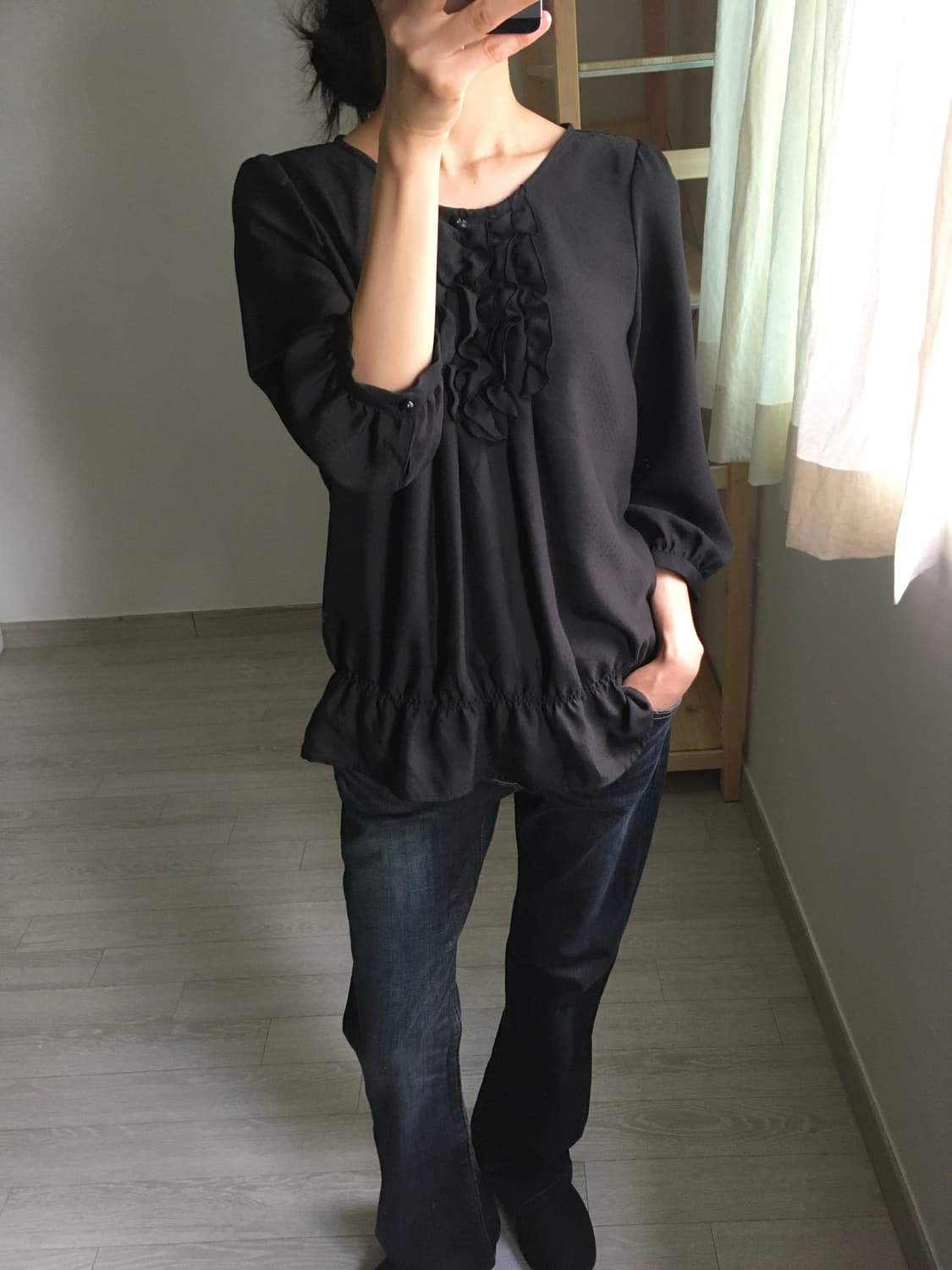 mini ruffle blouse 상품이미지3