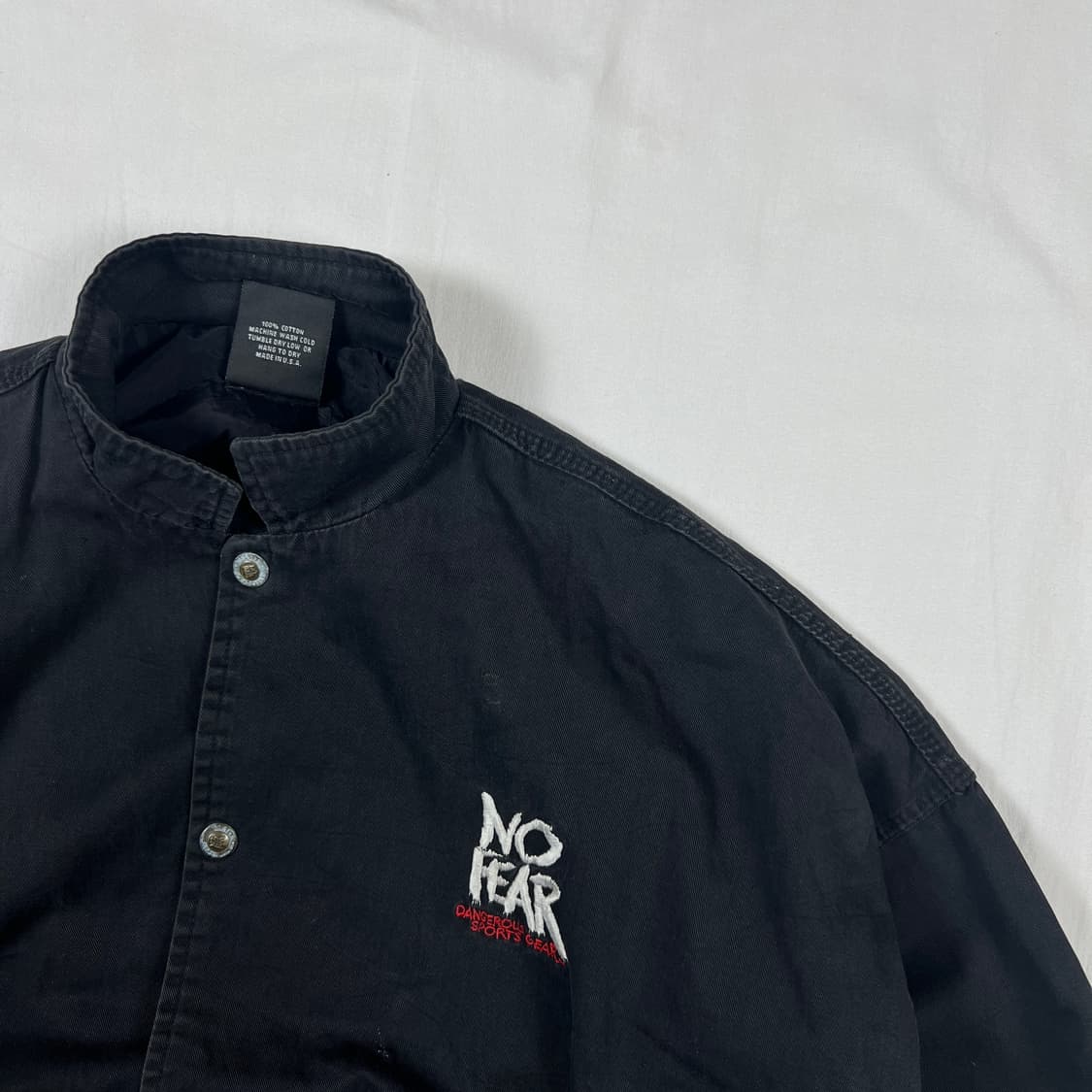 90‘s 노피어 no fear gear 빅로고 프린트 블루종 자켓 상품이미지4