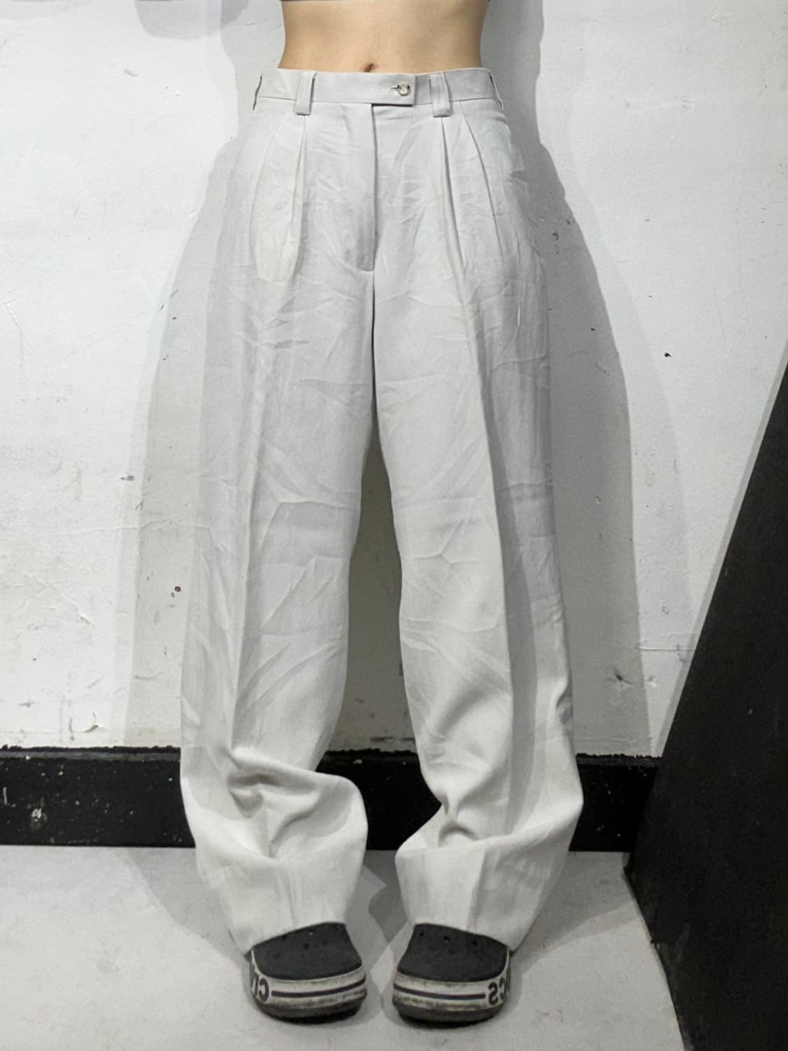 나이키 아이보리 골덴 코듀로이 와이드 팬츠 M 상품이미지2